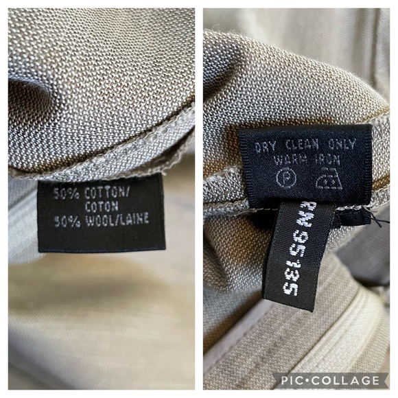 New LAFAYETTE 148 Wool Trouser Tan Gray Dress Pants Size Petite 10 NWT - Picture 7 of 15